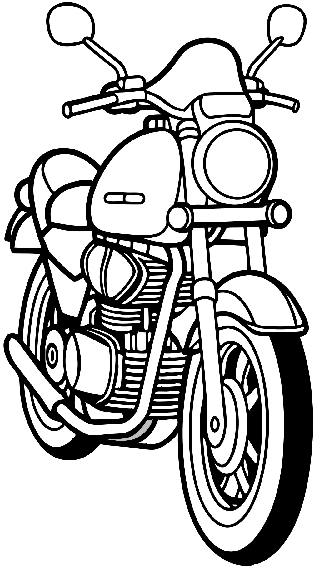 printable motorcycle coloring pages